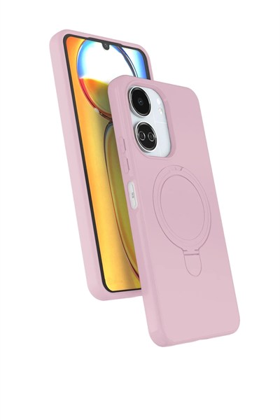 Mey İthalat®   Redmi 13C Regal Magsafe Standlı Kapak - Açık Pembe