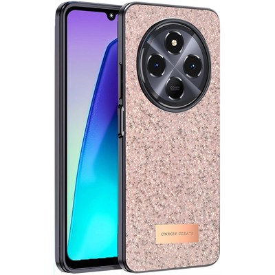 Mey İthalat®   Redmi 14C Bright Simli Kapak - Pembe