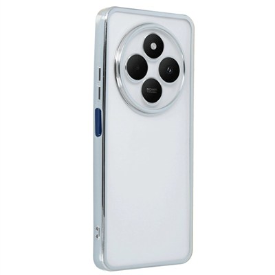 Mey İthalat®   Redmi 14C Kılıf  Lensli Silikon - Gümüş