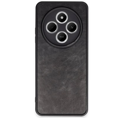 Mey İthalat®   Redmi 14C Kılıf Aras Deri Kapak - Siyah