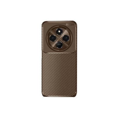 Mey İthalat®   Redmi 14C Kılıf Auto Focus Karbon Kapak - Kahverengi