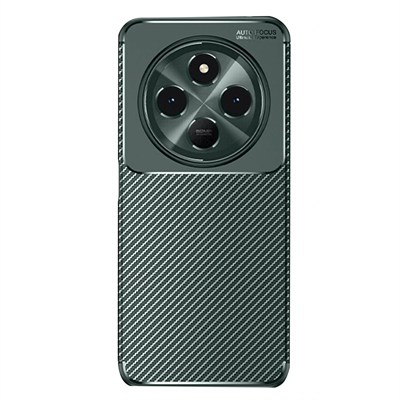 Mey İthalat®   Redmi 14C Kılıf Auto Focus Karbon Kapak - Koyu Yeşil