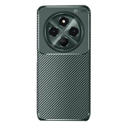 Mey İthalat®   Redmi 14C Kılıf Auto Focus Karbon Kapak - Koyu Yeşil