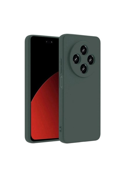 Mey İthalat®   Redmi 14C Kılıf First Silikon - Koyu Yeşil