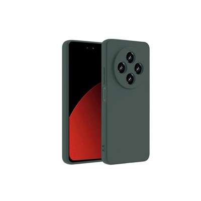 Mey İthalat®   Redmi 14C Kılıf First Silikon - Koyu Yeşil