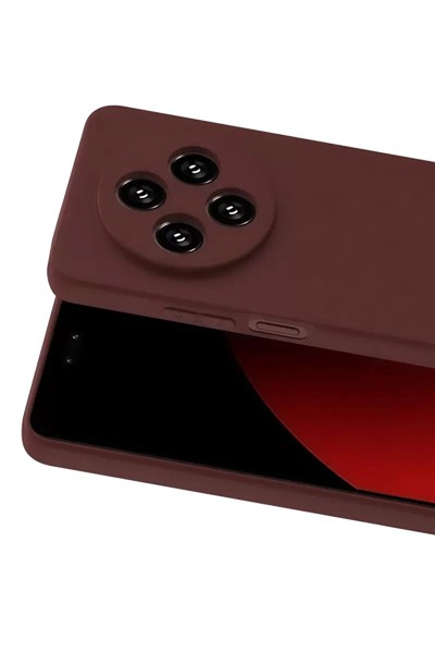 Mey İthalat®   Redmi 14C Kılıf First Silikon - Bordo