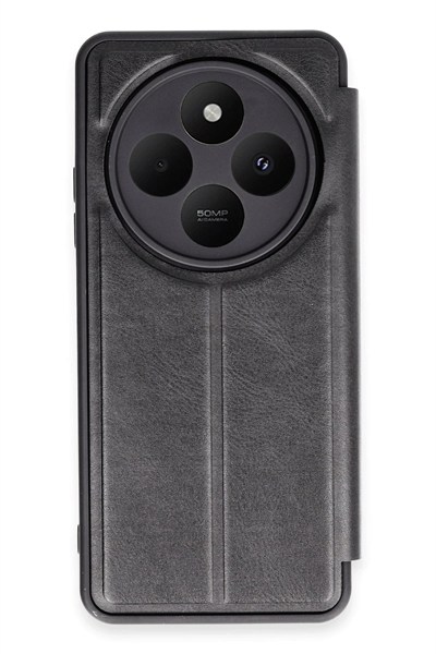 Mey İthalat®   Redmi 14C Kılıf Flip Cover - Siyah