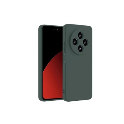 Mey İthalat®   Redmi 14C Kılıf Nano içi Kadife Silikon - Koyu Yeşil