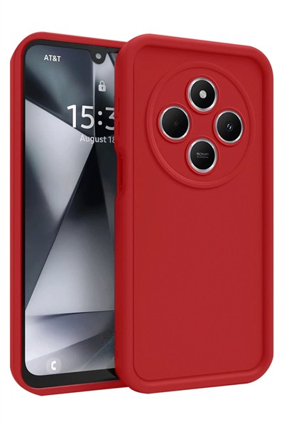 Mey İthalat®   Redmi 14C Kılıf Viera Silikon - Kırmızı