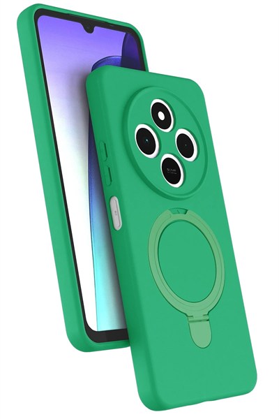 Mey İthalat®   Redmi 14C Regal Magsafe Standlı Kapak - Yeşil