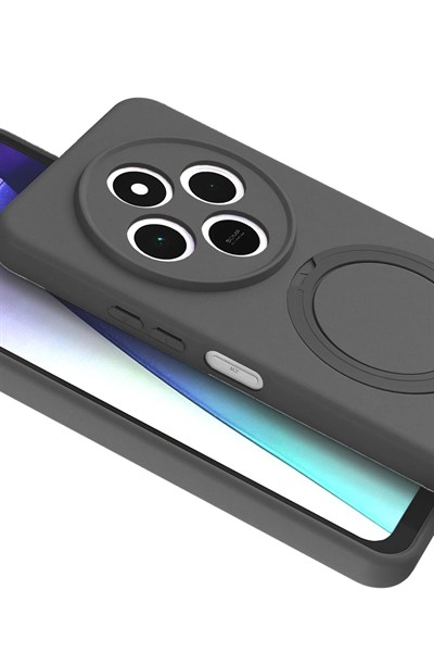 Mey İthalat®   Redmi 14C Regal Magsafe Standlı Kapak - Titan Gri