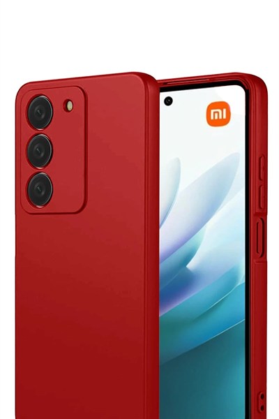 Mey İthalat®   Redmi 15 4G First Silikon - Kırmızı
