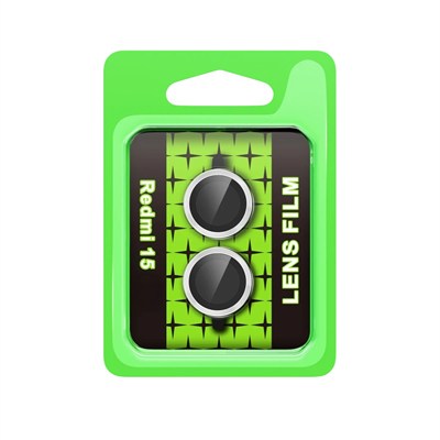 Mey İthalat®   Redmi 15 4G Raze Metal Kamera Lens - Gümüş