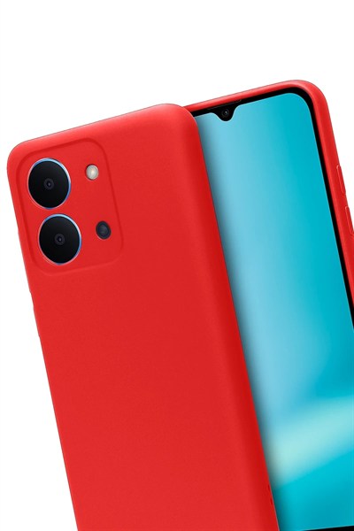 Mey İthalat®   Redmi 15C 4G First Silikon - Kırmızı