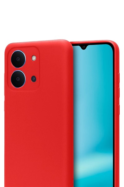 Mey İthalat®   Redmi 15C 4G First Silikon - Kırmızı