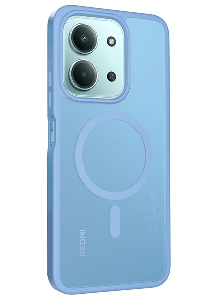 Mey İthalat®   Redmi 15C 4G Jota Magsafe Kapak - Açık Mavi