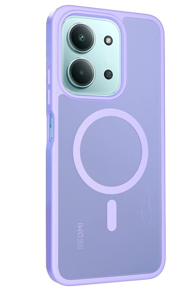 Mey İthalat®   Redmi 15C 4G Jota Magsafe Kapak - Lila