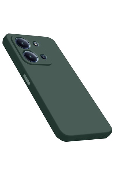 Mey İthalat®   Redmi 15C 4G Nano içi Kadife Silikon - Koyu Yeşil