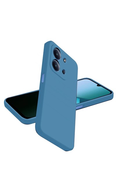 Mey İthalat®   Redmi 15C 4G Nano içi Kadife Silikon - Mavi