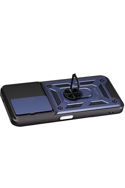 Mey İthalat®   Redmi 15C 4G Pars Lens Yüzüklü Silikon - Lacivert