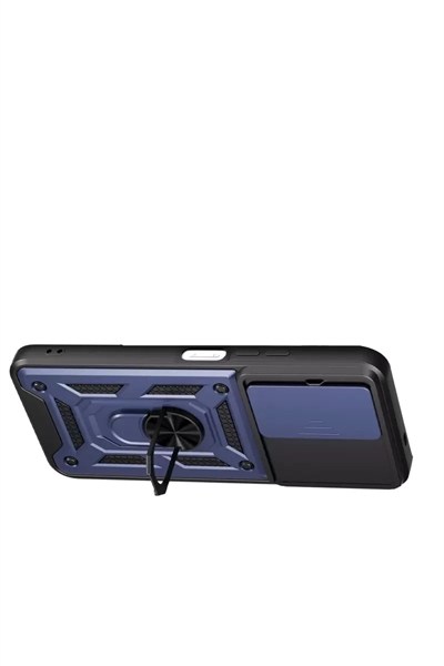 Mey İthalat®   Redmi 15C 4G Pars Lens Yüzüklü Silikon - Lacivert