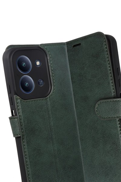 Mey İthalat®   Redmi 15C 4G Trend S Plus Kapaklı Kılıf - Yeşil