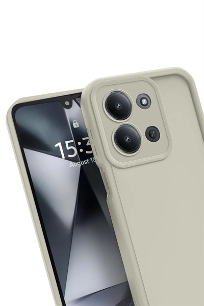 Mey İthalat®   Redmi 15C 4G Viera Silikon - Krem