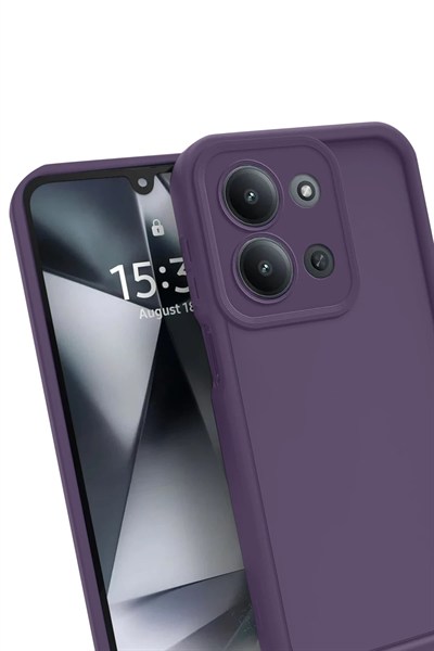 Mey İthalat®   Redmi 15C 4G Viera Silikon - Mürdüm