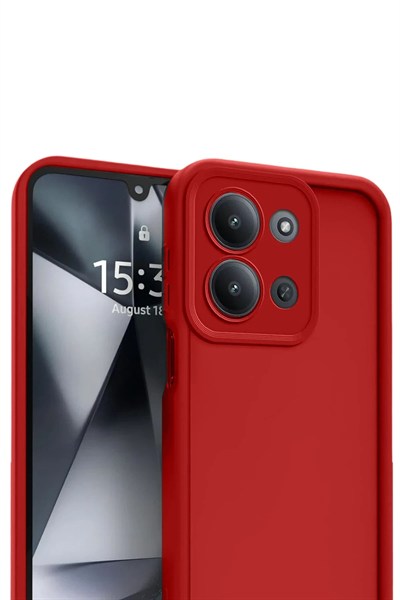 Mey İthalat®   Redmi 15C 4G Viera Silikon - Kırmızı