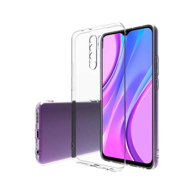Mey İthalat®   Redmi 9 Kılıf Lüx Şeffaf Silikon - Şeffaf
