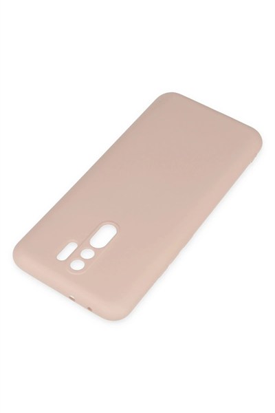 Mey İthalat®   Redmi 9 Kılıf Nano içi Kadife Silikon - Pudra