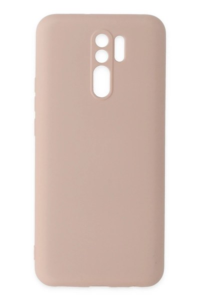 Mey İthalat®   Redmi 9 Kılıf Nano içi Kadife Silikon - Pudra