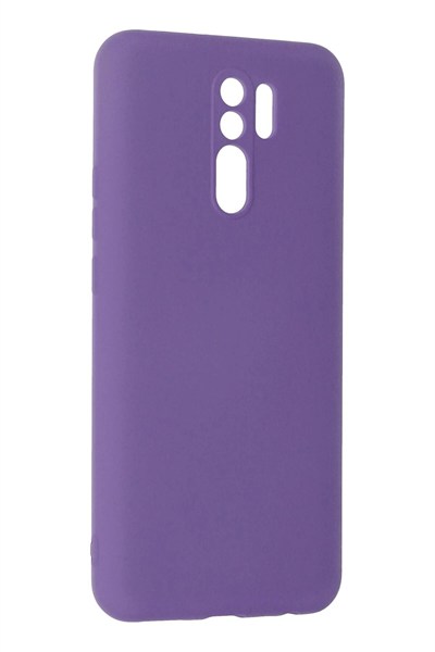 Mey İthalat®   Redmi 9 Kılıf Nano içi Kadife Silikon - Mor