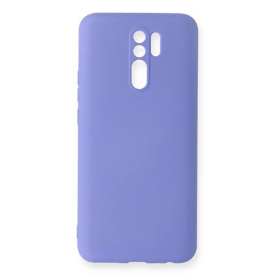 Mey İthalat®   Redmi 9 Kılıf Nano içi Kadife Silikon - Lila