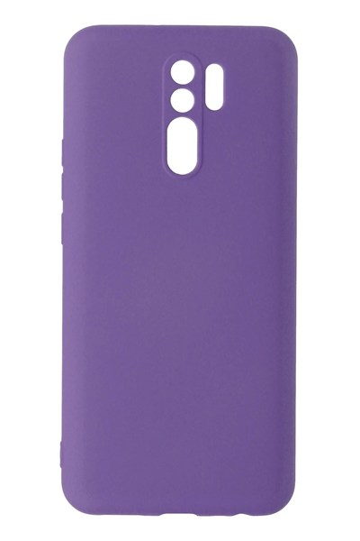 Mey İthalat®   Redmi 9 Kılıf Nano içi Kadife Silikon - Mor