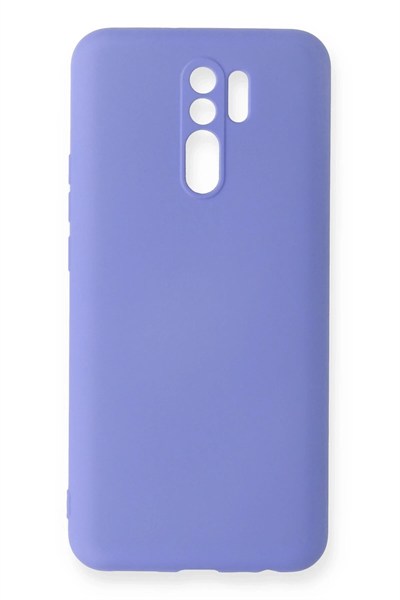 Mey İthalat®   Redmi 9 Kılıf Nano içi Kadife Silikon - Lila