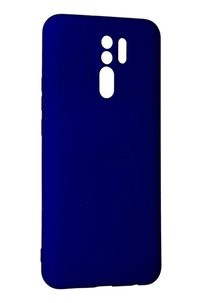 Mey İthalat®   Redmi 9 Kılıf Nano içi Kadife Silikon - Lacivert