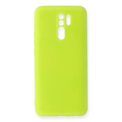Mey İthalat®   Redmi 9 Kılıf Nano içi Kadife Silikon - Sarı