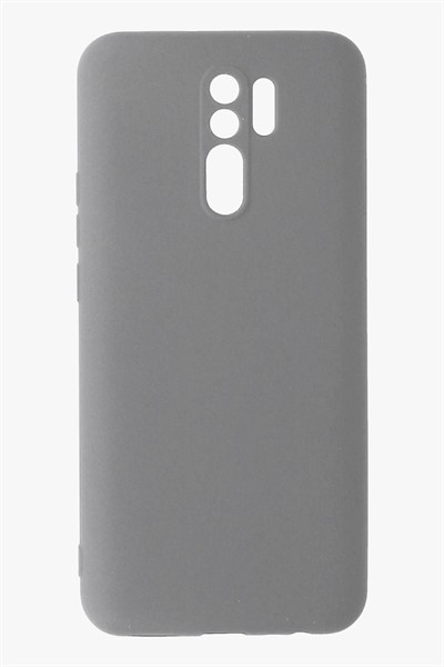 Mey İthalat®   Redmi 9 Kılıf Nano içi Kadife Silikon - Gri