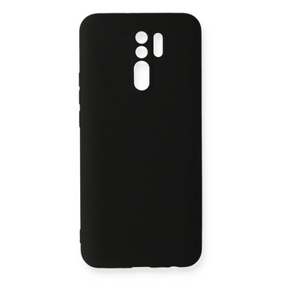 Mey İthalat®   Redmi 9 Kılıf Nano içi Kadife Silikon - Siyah