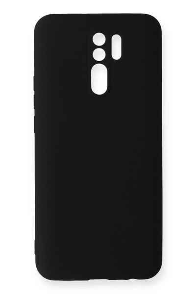 Mey İthalat®   Redmi 9 Kılıf Nano içi Kadife Silikon - Siyah