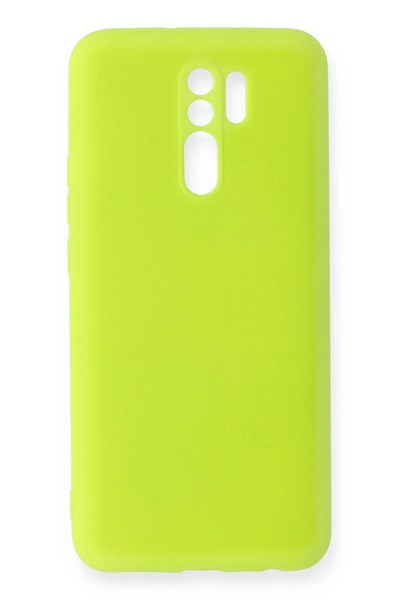 Mey İthalat®   Redmi 9 Kılıf Nano içi Kadife Silikon - Sarı