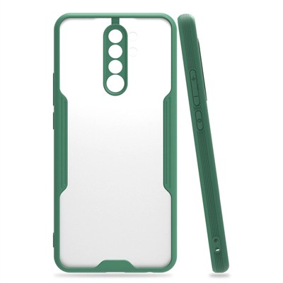 Mey İthalat®   Redmi 9 Kılıf Platin Silikon - Yeşil