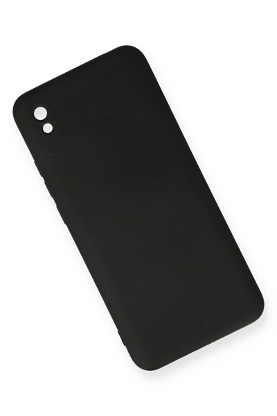 Mey İthalat®   Redmi 9A Kılıf Nano içi Kadife Silikon - Siyah