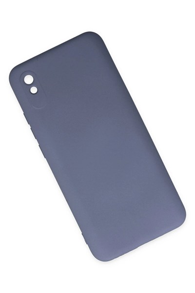 Mey İthalat®   Redmi 9A Kılıf Nano içi Kadife Silikon - Gri