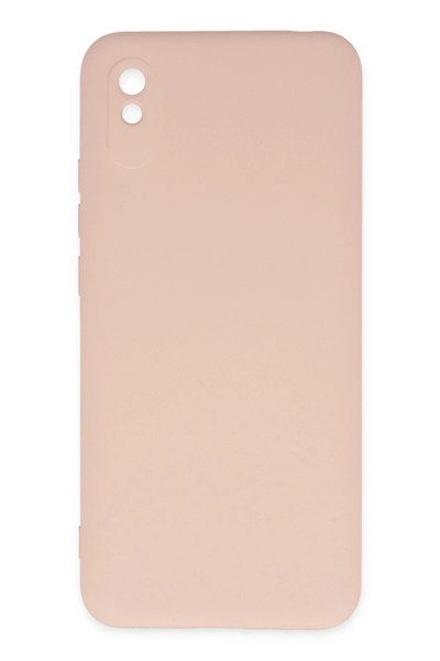 Mey İthalat®   Redmi 9A Kılıf Nano içi Kadife Silikon - Pudra