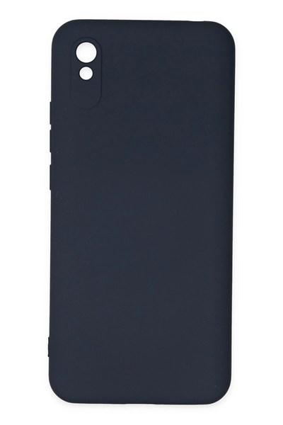 Mey İthalat®   Redmi 9A Kılıf Nano içi Kadife Silikon - Lacivert