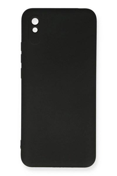Mey İthalat®   Redmi 9A Kılıf Nano içi Kadife Silikon - Siyah