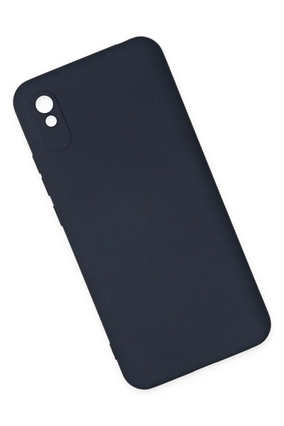 Mey İthalat®   Redmi 9A Kılıf Nano içi Kadife Silikon - Lacivert