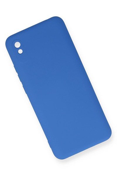 Mey İthalat®   Redmi 9A Kılıf Nano içi Kadife Silikon - Mavi